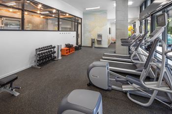 Fitness studio with peloton